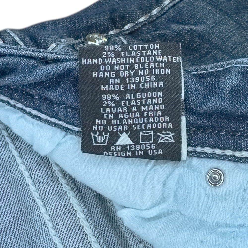 GRACE in LA Women's Size 30 Easy Fit Bootcut Cross Embellished Jeans 27" Inseam - Picture 13 of 16